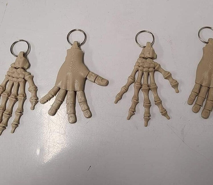 Skeleton keychains