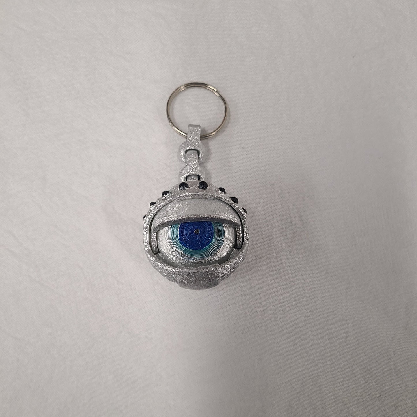 Robot eye keychain