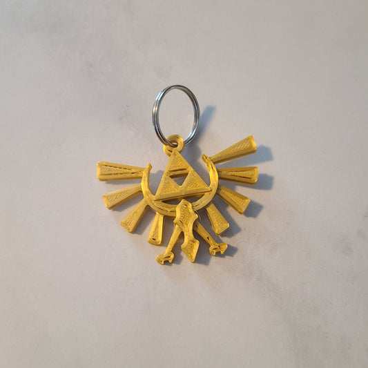 Hyrule Crest Zelda keychain